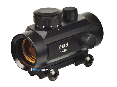Коллиматорный прицел ZOS 1x30 на ласточкин хвост