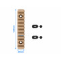 Планка MOE Polymer Rail 11 Slot Weaver/Picatinny, 125 мм, TAN (Пісочна)