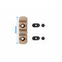 Планка MOE Polymer Rail 5 Slot Weaver/Picatinny, 65 мм, TAN (Пісочна)