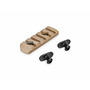 Планка MOE Polymer Rail 5 Slot Weaver/Picatinny, 65 мм, TAN (Пісочна)