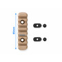 Планка MOE Polymer Rail 7 Slot Weaver/Picatinny, 85 мм, TAN (Пісочна)
