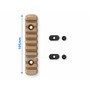Планка MOE Polymer Rail 9 Slot Weaver/Picatinny, 105 мм, TAN (Пісочна) Планка MOE Polymer Rail 9 Slot Weaver/Picatinny, 105 мм, TAN (Пісочна)