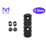 Планка M-LOK Picatinny Polymer 5 Slot 65 мм Чорна