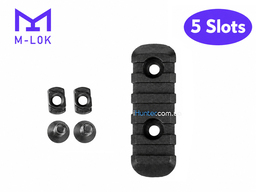 Планка M-LOK Picatinny Polymer 5 Slot 65 мм Чорна