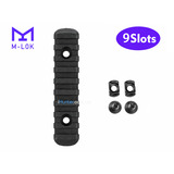 Планка M-LOK Picatinny Polymer 9 Slot 105 мм Чорна