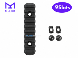 Планка M-LOK Picatinny Polymer 9 Slot 105 мм Чорна
