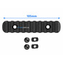 Планка Picatinny для цівки M-LOK 9 Slot Polymer Rail (105 мм), Чорна