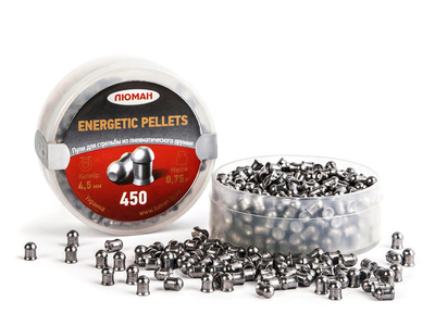 Пули Люман Energetic Pellets 0,75 г., 4,5 мм (450 шт.)
